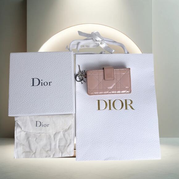 Christian Dior Lady Dior 5-gusset Card Holder (Sand) - Picture 6 of 6